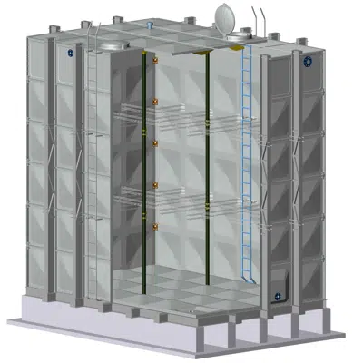 Image for FRP Modular Water Storage Solution, 6m or 19.7ft High