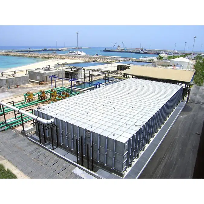 FRP Modular Water Storage Tank, 3.5m or 11.5ft High