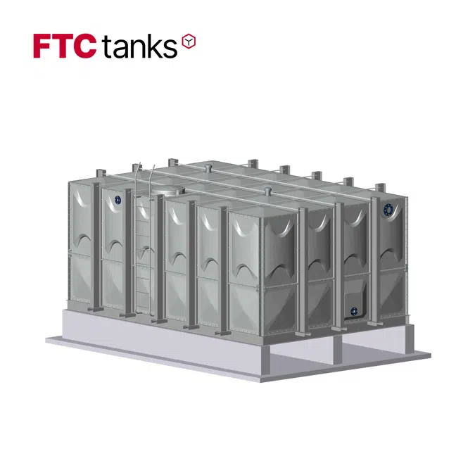 FRP Modular Water Storage Solution, 2.5m or 8.2ft High