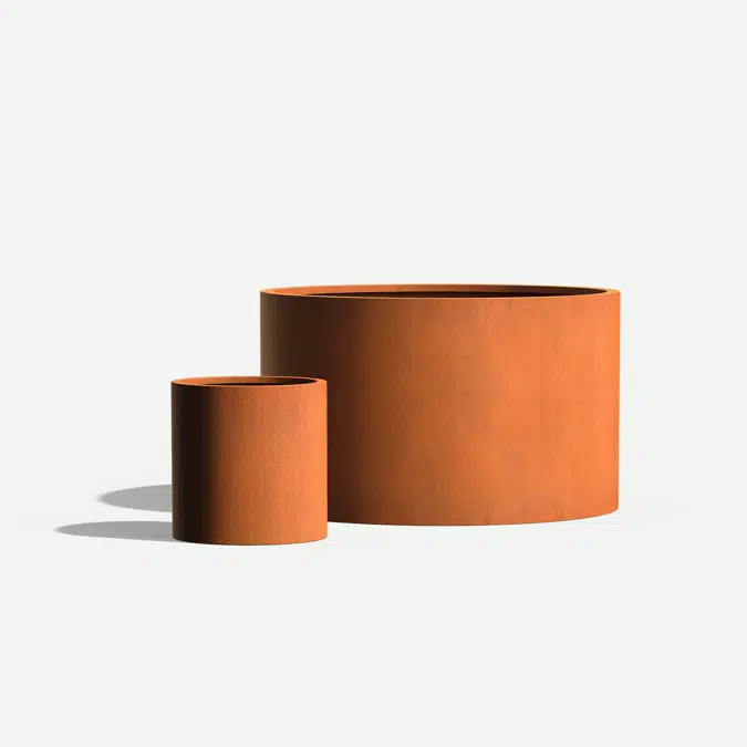 Wilshire Planters, Weathering Steel Round