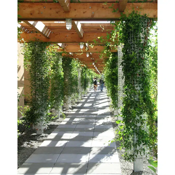 Greenscreen:  Column shaped trellis