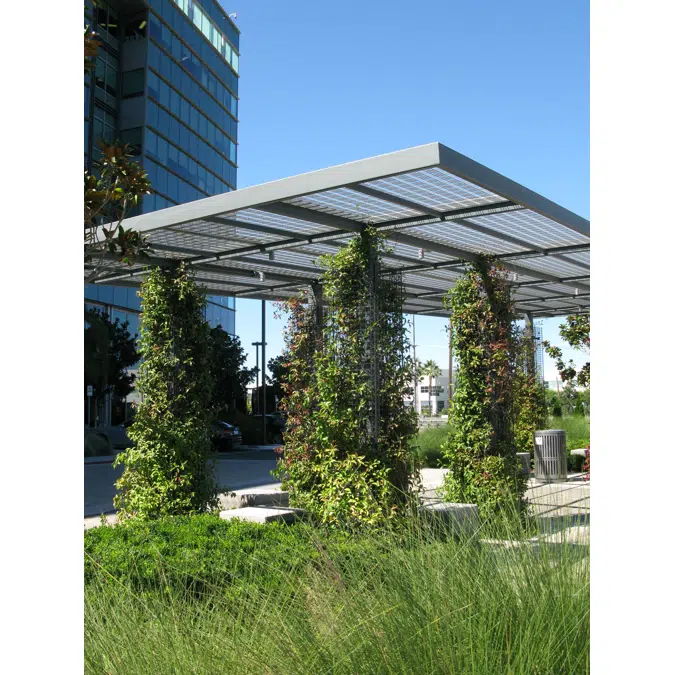 Greenscreen:  Column shaped trellis