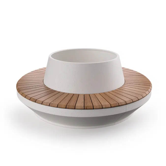Paso Circular Planter Bench