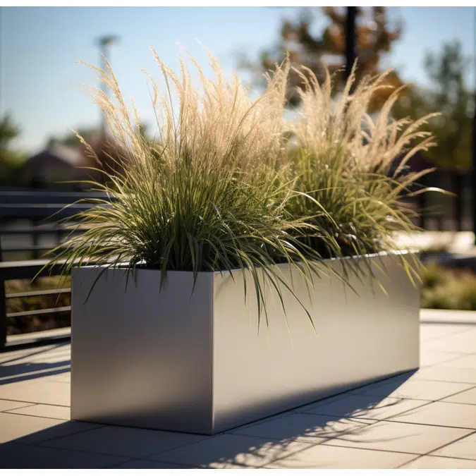 Wilshire Planters, Aluminum Rectangle & Square