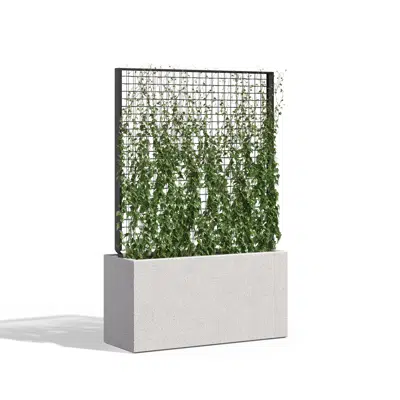 afbeelding voor Wilshire Planters, GFRC with Greenscreen Trellis