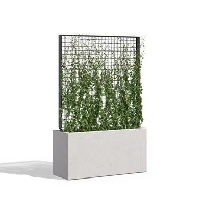 Image for Wilshire Planters, GFRC with Greenscreen Trellis
