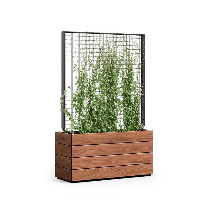 Boulevard Planters with Greenscreen Trellis