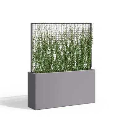 bilde for Wilshire Planters, FRP with Greenscreen Trellis