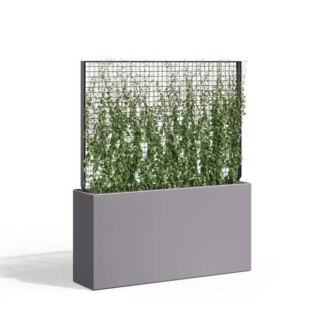 Wilshire Planters, FRP with Greenscreen Trellis