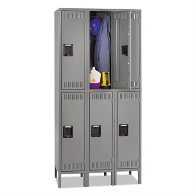 Tennsco DTS1218363MG Double Tier Locker with Legs