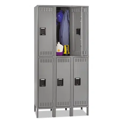 Image for Tennsco DTS1218363MG Double Tier Locker with Legs