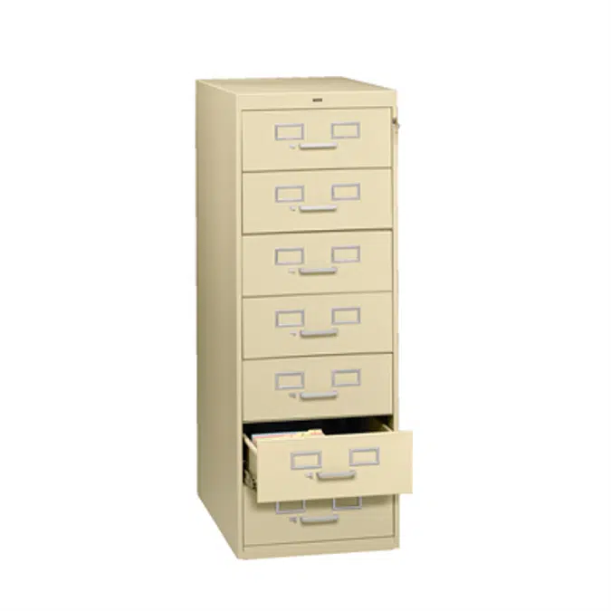 Tennsco CF758SD 7-Drawer Card Cabinet