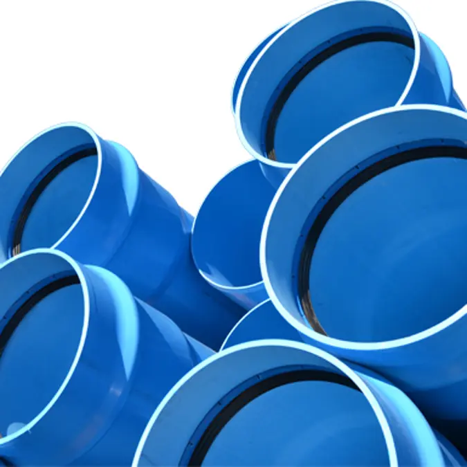 BIM objects - Free download! PN12.5 PVC-O TOM pipe - Water supply ...