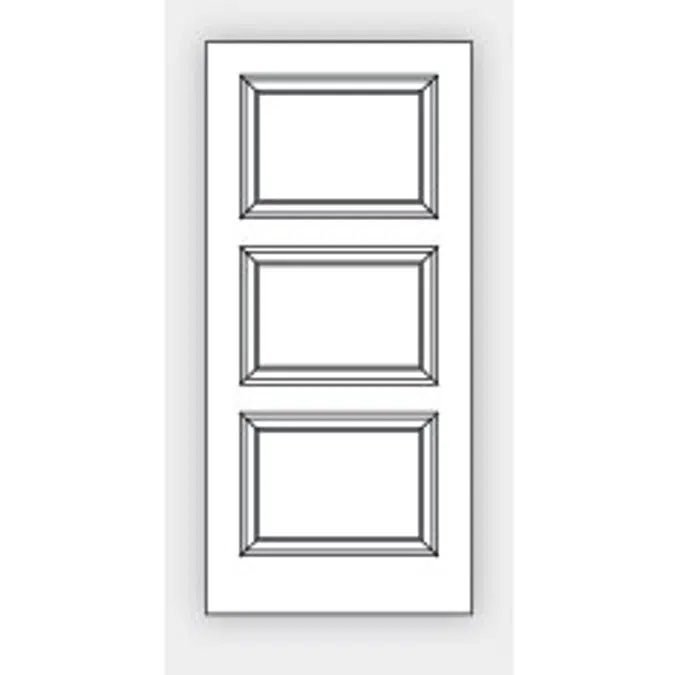 Panel Doors - 3 Panel Designs