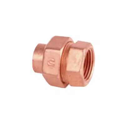 Copper nut with internal thread copper to copper图像