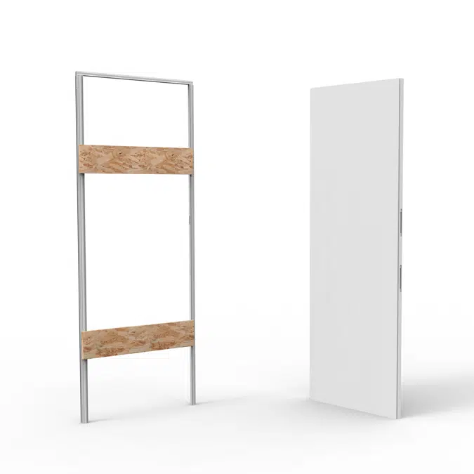 xREVERx XL - Porte battante affleurante reversible d'une hauteur de 2400 mm