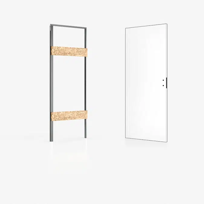 xREVERx - Porte Battante Affleurante Réversible