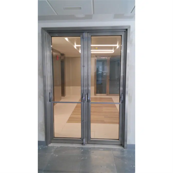 Glazed Narrow Frame Double Door EI60-90-120