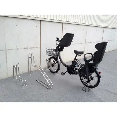 afbeelding voor Cycle Stand (Freestanding Stainless Steel Type) – CS-GU