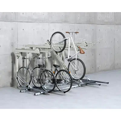 afbeelding voor Cycle Rack (Two-Tier Type for Sliding Racks) – TC-SRGF