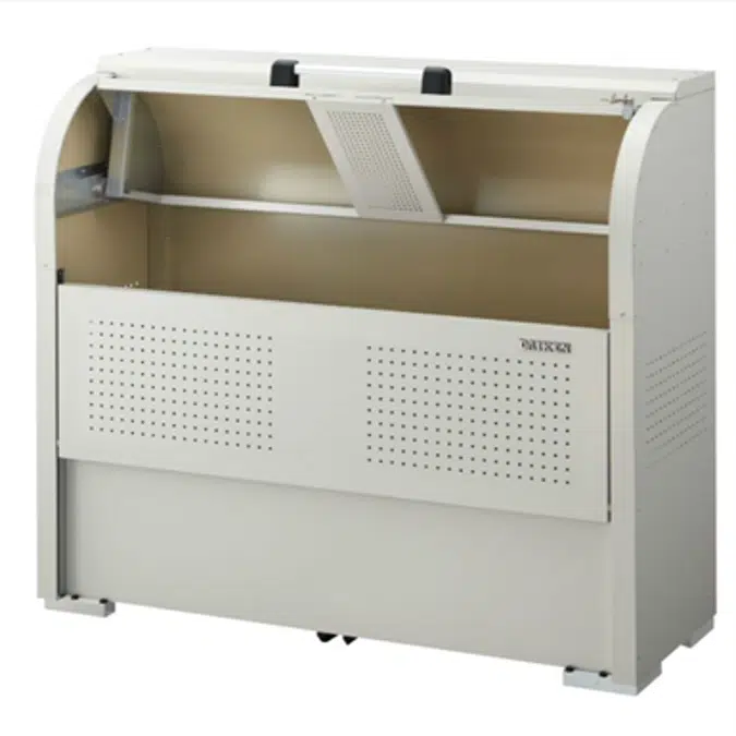 Objetos BIM - ¡Descarga gratis! CKE-R1305 ゴミ収集庫クリーンストッカーCKE‐R スチールタイプ ...