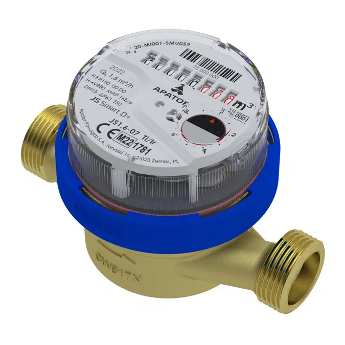 JS 2,5-07 Smart D+ Vane-Wheel Single-Jet Dry Water Meter