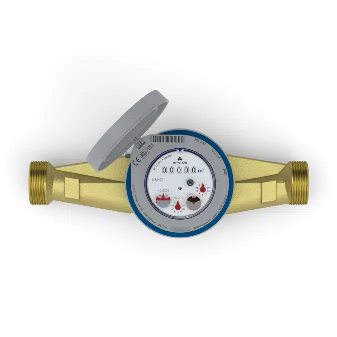 JS 6,3 MASTER+ Vane-Wheel Single-Jet Dry Water Meter IP65/IP68