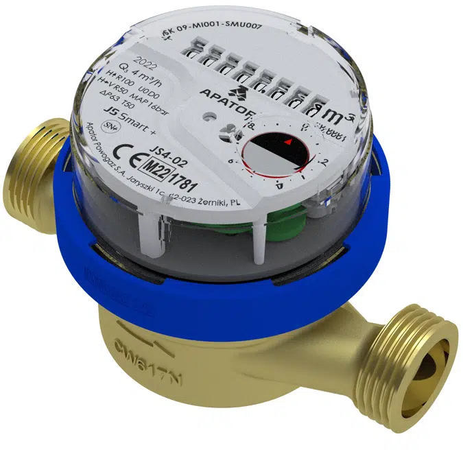 JS 4-02 SMART+ Vane-Wheel Single-Jet Dry Water Meter