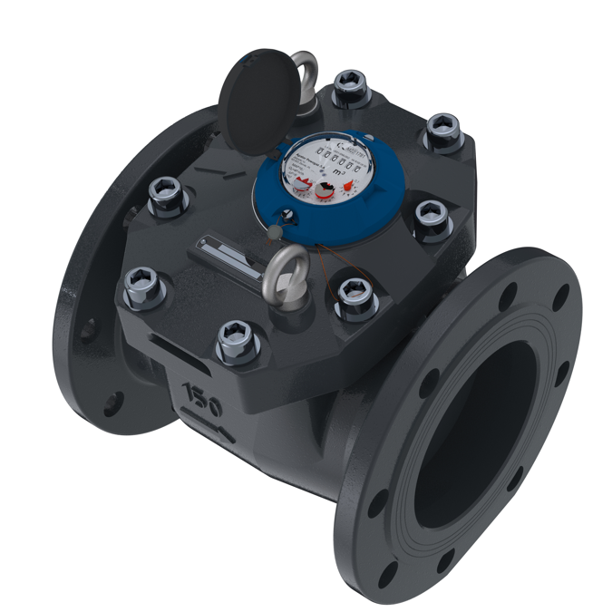 BIM objects Free download! MWN 150 Nubis Propeller Water Meter (Woltman) with Horizontal Rotor