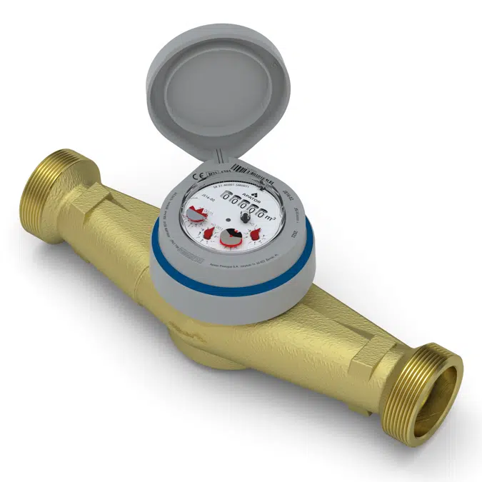 JS 16 MASTER+ Vane-Wheel Single-Jet Dry Water Meter IP65/IP68