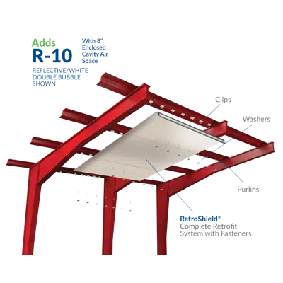 Imagem para Retroshield Metal Building Insulation System}