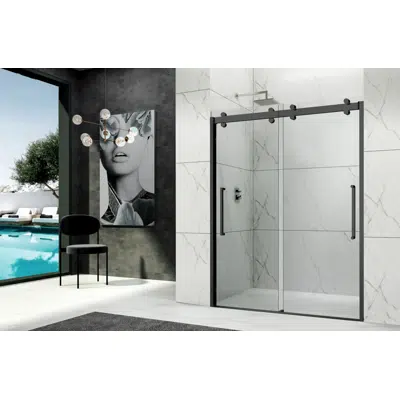 Image for Monaco w/ Wall Jambs Dual Sliding Shower Door