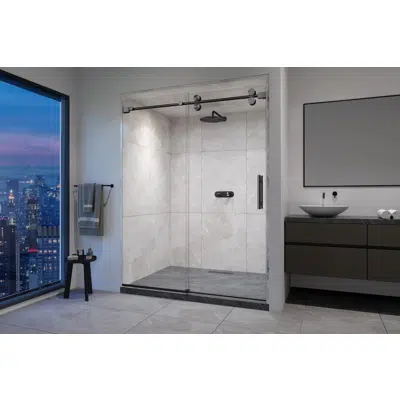 Image for Roma-X Frameless Single Sliding Shower Door