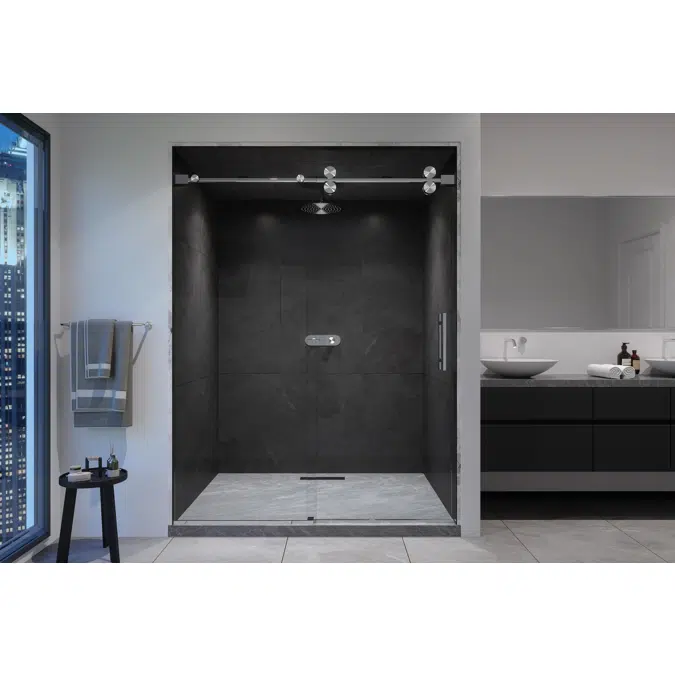 Roma-X Frameless Single Sliding Shower Door