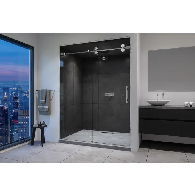 Roma-X Frameless Single Sliding Shower Door