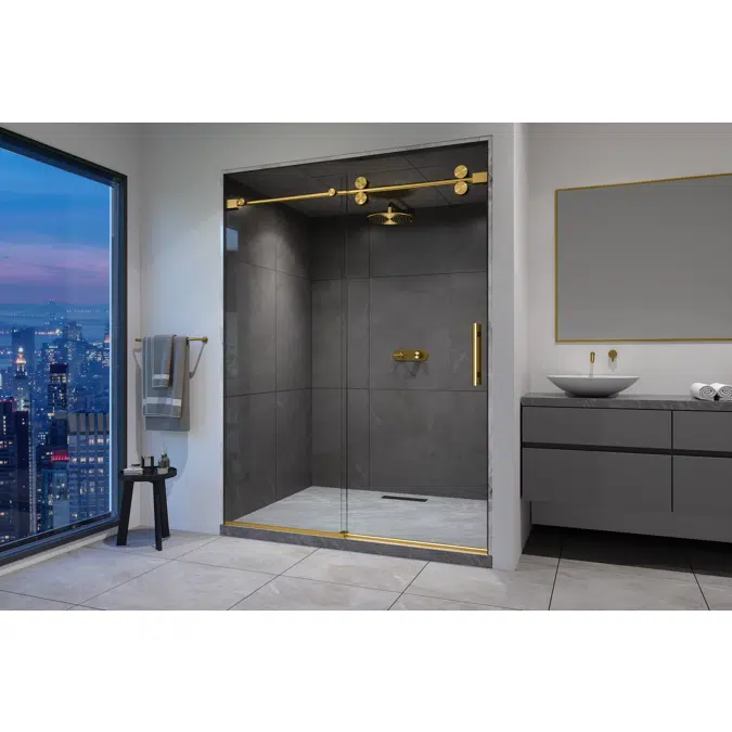 Roma-X Frameless Single Sliding Shower Door