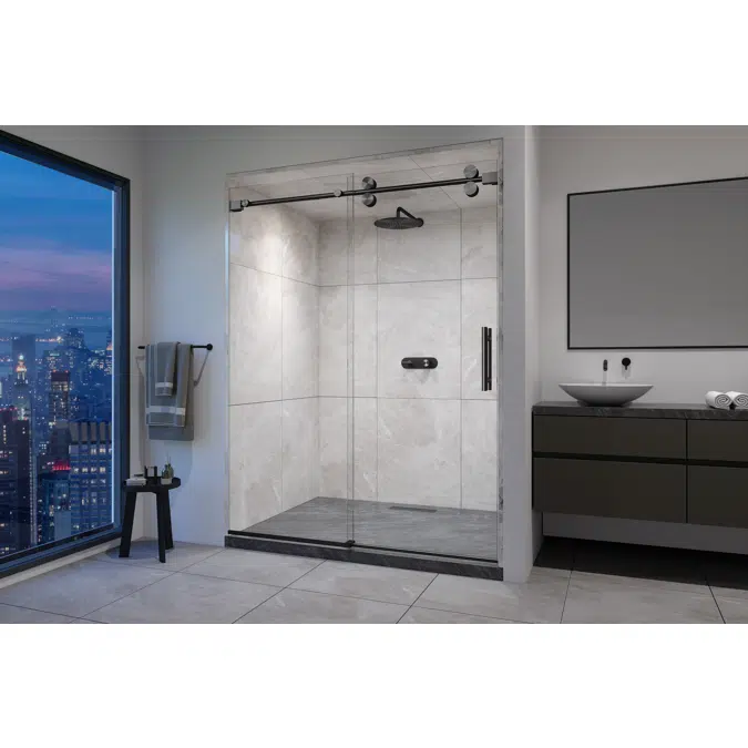 Roma-X Frameless Single Sliding Shower Door