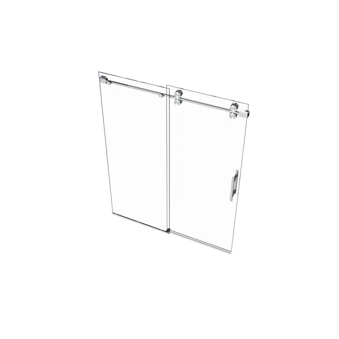 Roma-X Frameless Single Sliding Shower Door