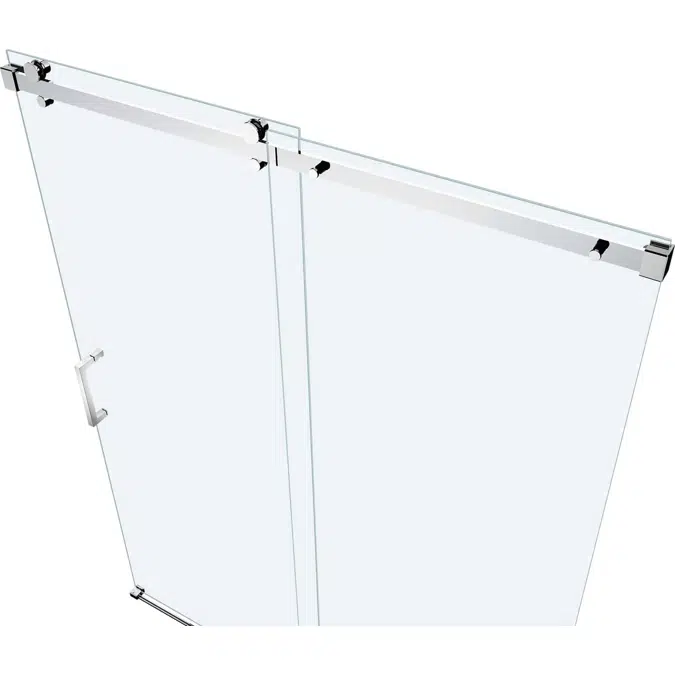 Vitra-100 Frameless Single Sliding Shower Door