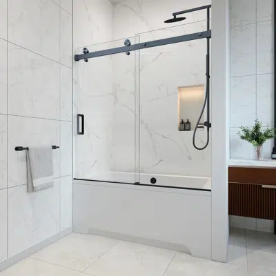 Immagine per Vitra-100 Frameless Single Sliding Shower Door