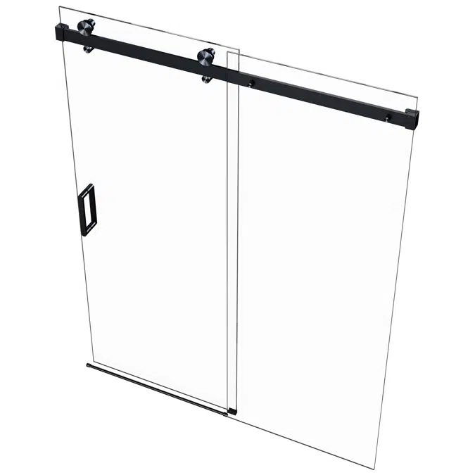 Vitra-100 Frameless Single Sliding Shower Door