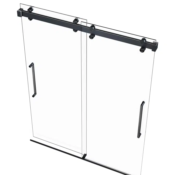 Monaco Frameless Dual Sliding Shower Door