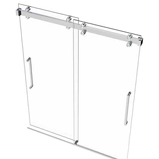 Monaco Frameless Dual Sliding Shower Door
