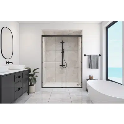 Image for Traditional Dual Sliding Shower Door