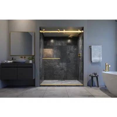 Image for Vitra-200x Frameless Dual Sliding Shower Door