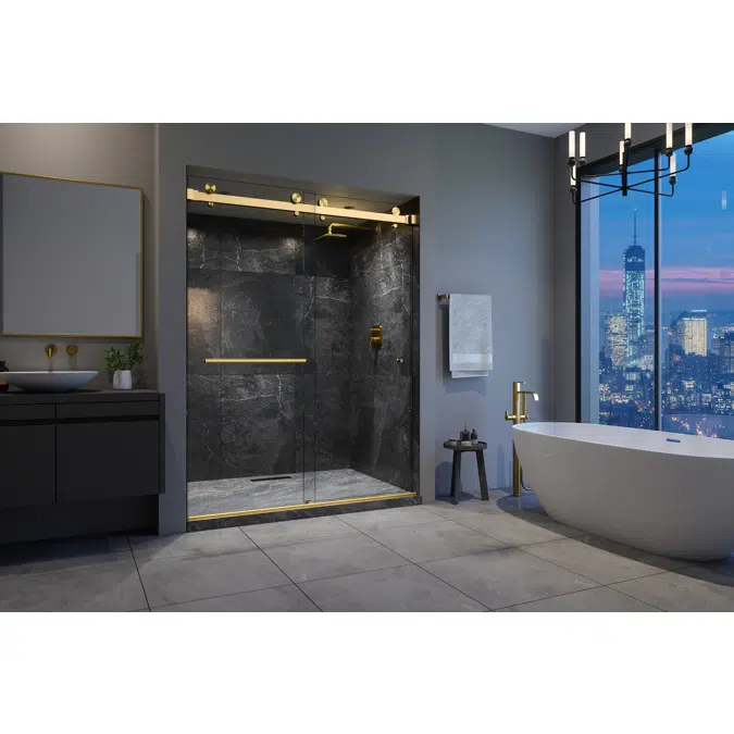 Vitra-200x Frameless Dual Sliding Shower Door