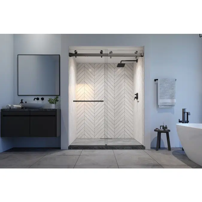 Vitra-200x Frameless Dual Sliding Shower Door
