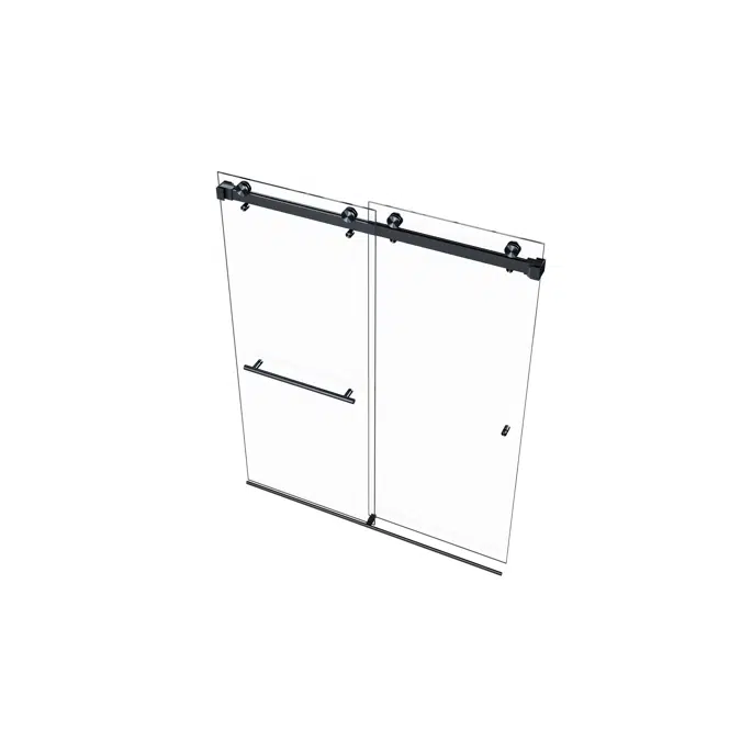 Vitra-200x Frameless Dual Sliding Shower Door