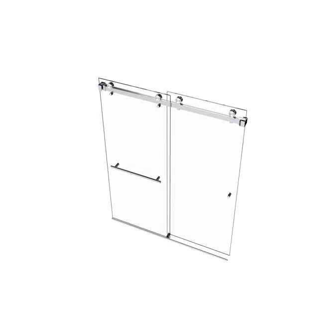 Vitra-200x Frameless Dual Sliding Shower Door