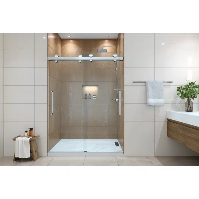 Windsor Frameless Dual Sliding Shower Door